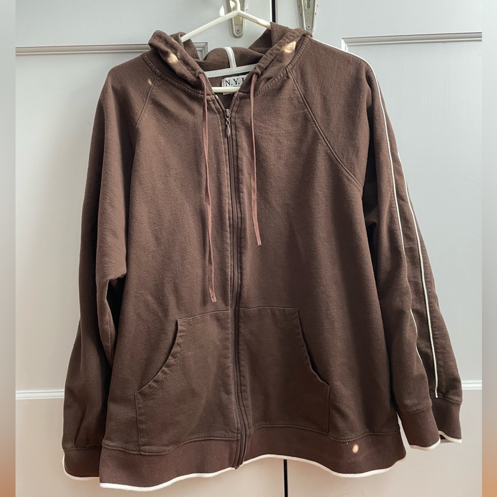 Brown NYL Jacket with hood